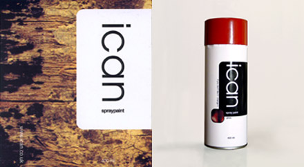 ican spraycan design